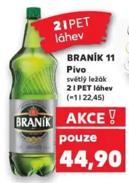 Kaufland BRANÍK 11 Pivo nabídka