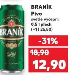 Kaufland BRANIK Pivo nabídka