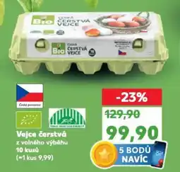 Kaufland Vejce čerstvá z volného výběhu nabídka