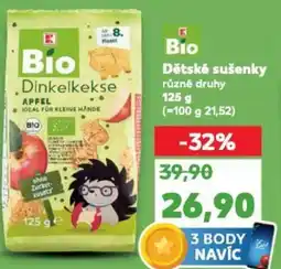 Kaufland Bio Dětské sušenky nabídka