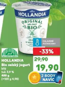 Kaufland HOLLANDIA Bio selský jogurt nabídka