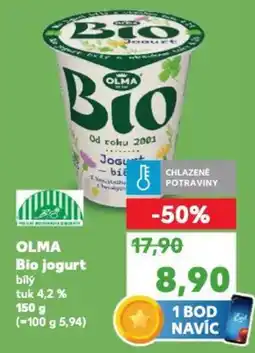 Kaufland OLMA Bio jogurt bílý tuk 4,2 % nabídka