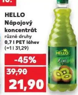 Kaufland HELLO Nápojový koncentrát nabídka