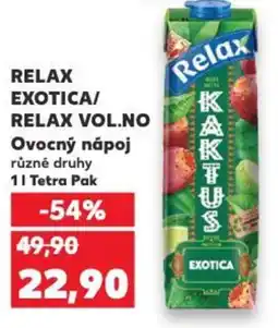 Kaufland RELAX EXOTICA/ RELAX VOL.NO Ovocný nápoj nabídka