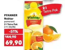 Kaufland PFANNER Nektar pomeranč nabídka