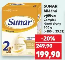 Kaufland SUNAR různé druhy nabídka