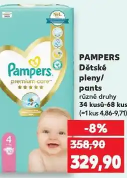 Kaufland PAMPERS Dětské pleny/ pants nabídka