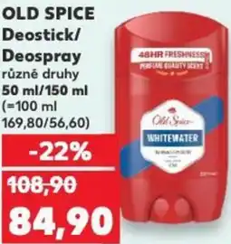 Kaufland OLD SPICE Deostick/ Deospray nabídka