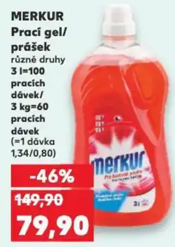 Kaufland MERKUR Prací gel/ prášek nabídka