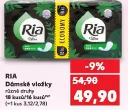 Kaufland RIA Dámské vložky nabídka