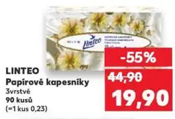 Kaufland LINTEO Papírové kapesníky nabídka