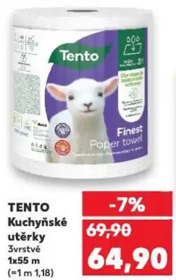 Kaufland TENTO Kuchyňské utěrky nabídka