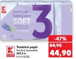 Kaufland Toaletní papír 3vrstvý, levandule nabídka