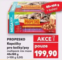 Kaufland PROPESKO Kapsičky pro kočky/psy nabídka