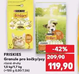 Kaufland FRISKIES Granule pro kočky/psy nabídka