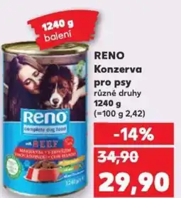 Kaufland RENO Konzerva pro psy nabídka