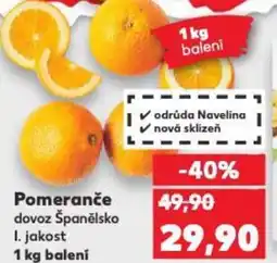Kaufland Pomeranče dovoz Španělsko nabídka