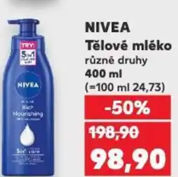 Kaufland NIVEA Tělové mléko nabídka