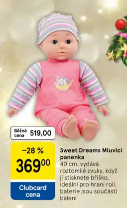 Tesco Sweet Dreams Mluvicí panenka nabídka