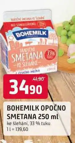 Trefa BOHEMILK OPOČNO SMETANA 250 ml ke šlehání, 33% tuku nabídka