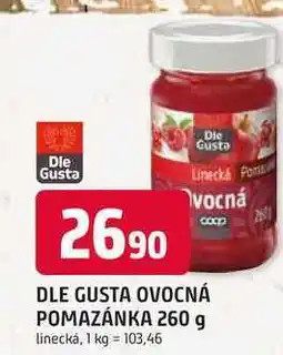 Trefa DLE GUSTA OVOCNÁ POMAZÁNKA 260 g linecká nabídka