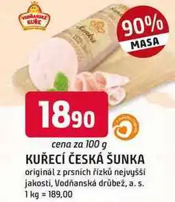 Trefa KUŘECÍ ČESKÁ ŠUNKA 100g nabídka