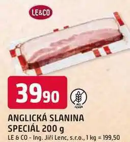 Trefa Le & Co anglická slanina 200g nabídka