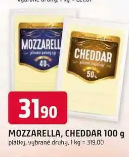 Trefa CHEDDAR 100 g plátky, vybrané druhy nabídka