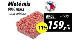 ZEMAN Mleté mix 98% masa masný polotovar, 1 kg nabídka