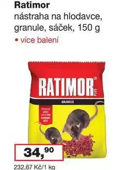 Ráj drogerie Ratimor nástraha na hlodavce, granule, sáček, 150 g nabídka