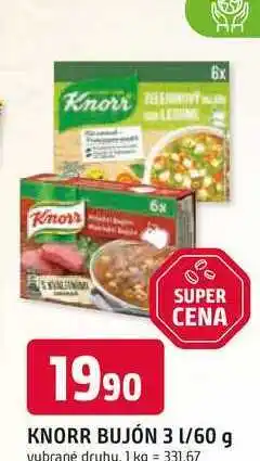 Trefa KNORR BUJÓN 60 g vybrané druhy nabídka