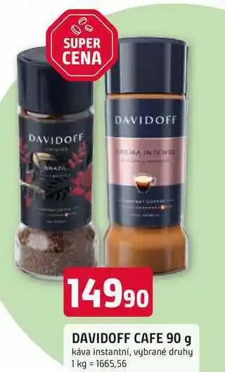 Trefa hDAVIDOFF CAFE 90 g nabídka