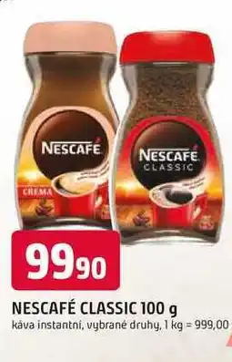 Trefa NESCAFÉ CLASSIC 100 g káva instantní nabídka