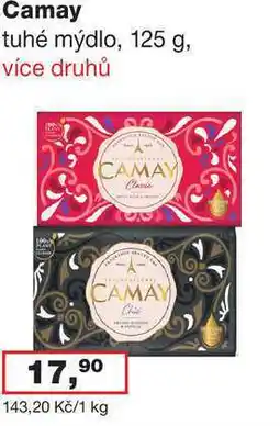 Ráj drogerie Camay tuhé mýdlo, 125 g, více druhů nabídka