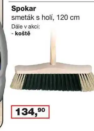 Ráj drogerie Spokar smeták s holí, 120 cm nabídka
