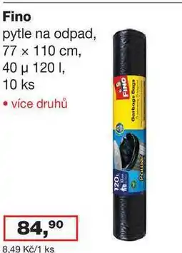 Ráj drogerie Fino pytle na odpad, 77 x 110 cm, 40 μ 120 l, 10 ks nabídka