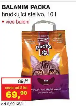 Ráj drogerie BALANIM PACKA hrudkující stelivo, 10l nabídka