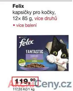 Ráj drogerie Felix kapsičky pro kočky, 12x 85 g nabídka