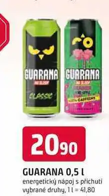 Trefa GUARANA 0,5 L energetický nápoj s příchuti nabídka