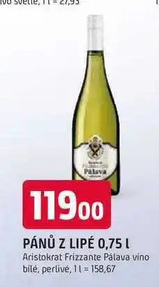 Trefa PÁNŮ Z LIPÉ 0,75 L nabídka