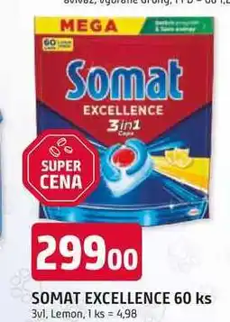 Trefa SOMAT EXCELLENCE 60 ks 3v1, Lemon nabídka