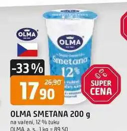Trefa OLMA SMETANA 200 g na vaření, 12% tuku nabídka