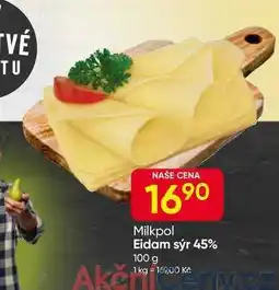 Hruška Milkpol Eidam sýr 45% 100 g nabídka