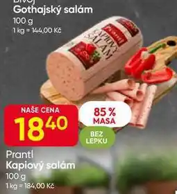 Hruška Prantl Kapiový salám 100 g nabídka