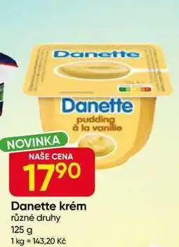 Hruška Danone Danette Mléčný dezert 125g nabídka