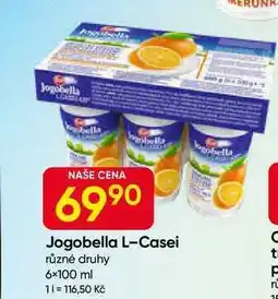 Hruška Jogobella L-Casei různé druhy 6×100 ml nabídka
