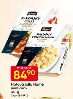 Hruška Hamé Hotová jídla 450g, vybrané druhy nabídka