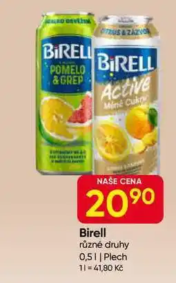 Hruška Birell Active různé druhy 0,5l Plech nabídka