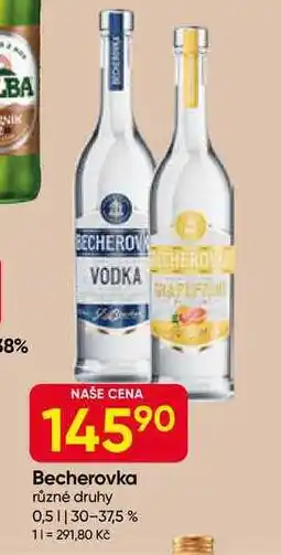 Hruška Becherovka vodka 0,5l nabídka