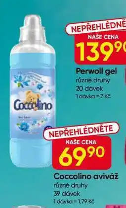 Hruška Coccolino aviváž různé druhy 39 dávek nabídka